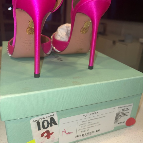 Pink Diamond Aquazzura Heels - Picture 8 of 12